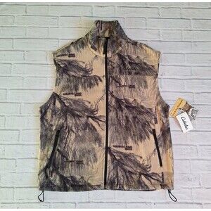 New Cabela's Open-Country Seclusion 3D Camo Fleece Hunting Vest Large Mens